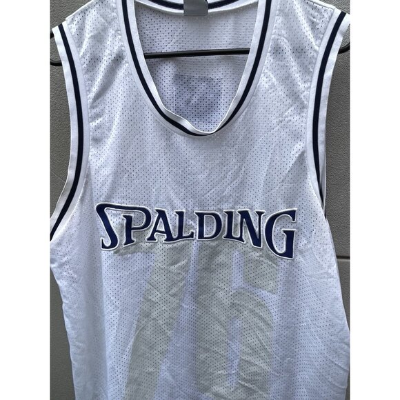 Vintage Spalding White Basketball Jersey Men’s Size Large Activewear - Picture 11 of 15